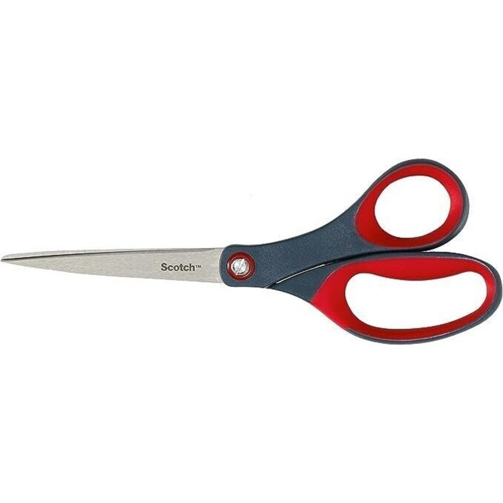 Lot of 3 x 3M Scotch Precision Bent Ultra Edge 8" Scissors Shears - Grey Red - Picture 3 of 6